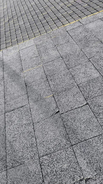 Moderna Bana Trottoaren Sten Design Grå Geometriska — Stockfoto