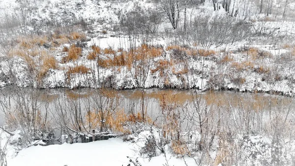 Dere Kışın Donmuş Değil — Stok fotoğraf