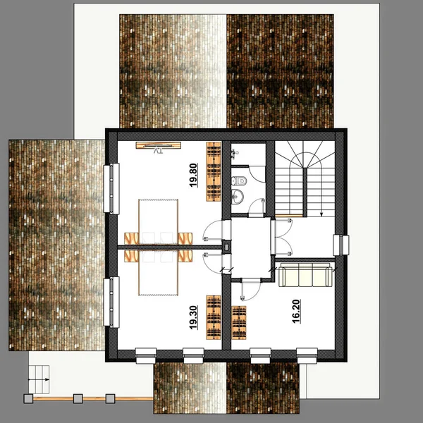 Sketch House Plan — Stock Photo, Image