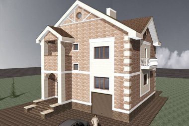 House Cottage Villa klasik bir geleneksel tarzdır.