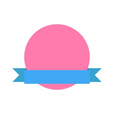 Yuvarlak Boş Banner Simge Promosyon DamgaSı Sembolü