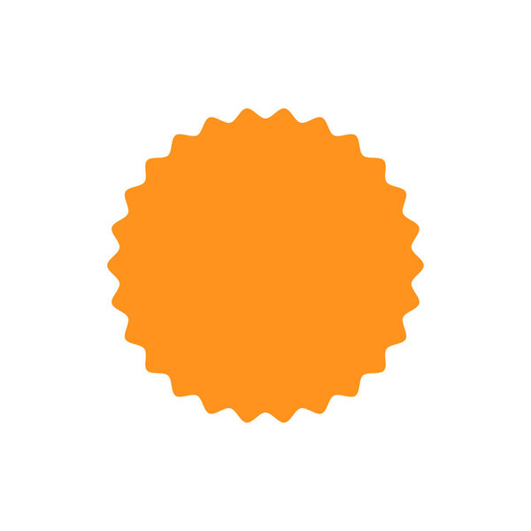 Round Empty Banner Icon Promotion Stamp Symbol