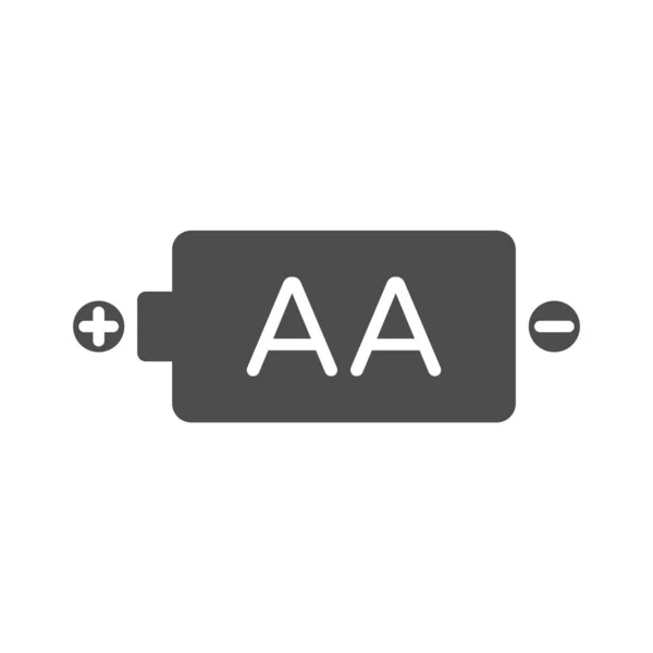 Batterijpictogram Elektrische Voeding Symbool Geïsoleerde Lader Technologie Vector Illustratie — Stockvector