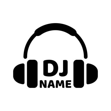 Kulaklıklar Simge Müzik İzole Vector Dj Kulaklık Ses Ses Cihazı Sembol İllüstrasyon çalma