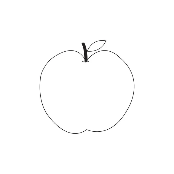 Icono Apple Vector Elemento Logo — Vector de stock