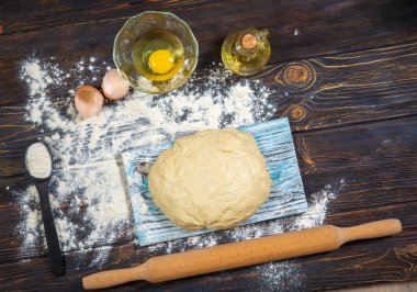 masada pişirme için hamur