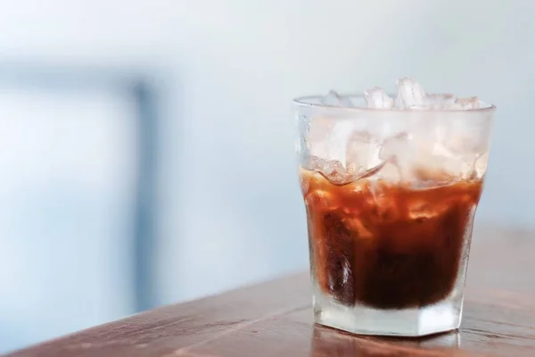 Cold drip coffee in a glass,soft Focus