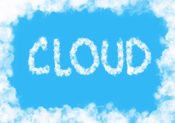 Modrá Obloha Pozadí Cloud Ilustrace — Stock fotografie