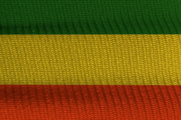 Green yellow red on canvas texture,reggae background Stock Image