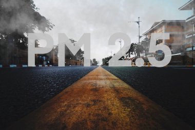 Pm2.5 arka plan konseptinde 2.5 Pm2.5 kirliliği 
