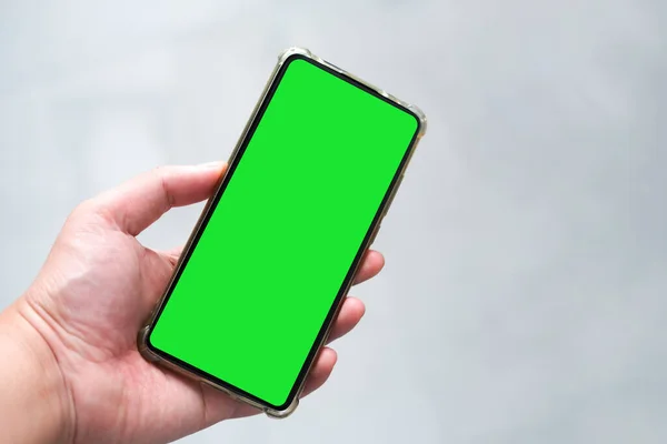 Смартфоны Зеленым Экраном — стоковое фото