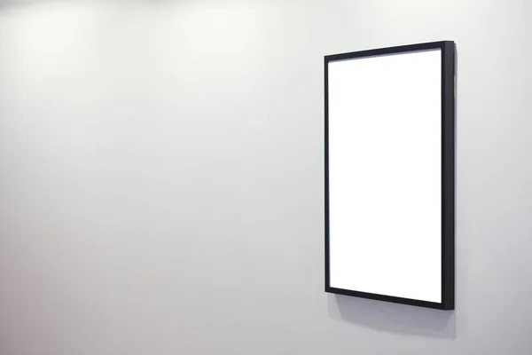 Espace Copie Sur Cadre Blanc Dans Galerie Art — Photo