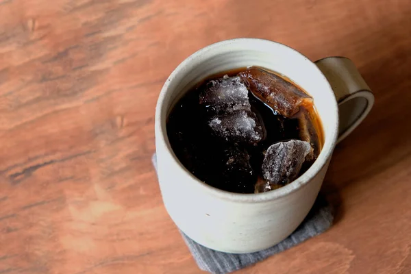 Kopi Hitam Cangkir Keramik — Stok Foto