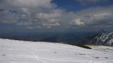 manzara güzel kış dağlar 
