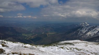 manzara güzel kış dağlar 