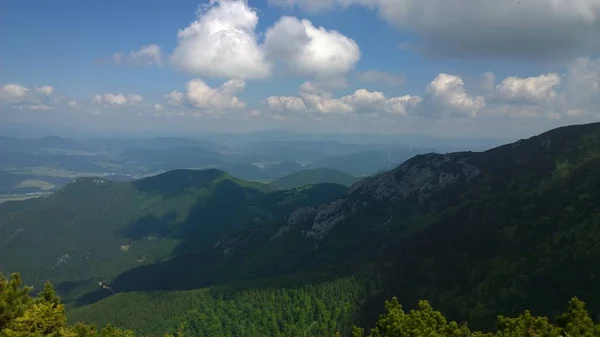 Θέα Από Τους Λόφους Σλοβακία — Φωτογραφία Αρχείου