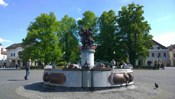 Monument Över Området Den Europeiska Staden — Stockfoto