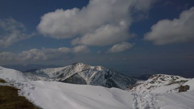 manzara güzel kış dağlar 