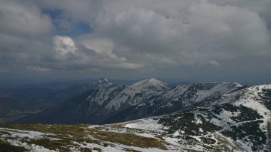 manzara güzel kış dağlar 