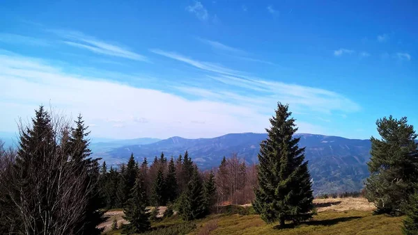 Vue Aérienne Paysage Montagneux — Photo