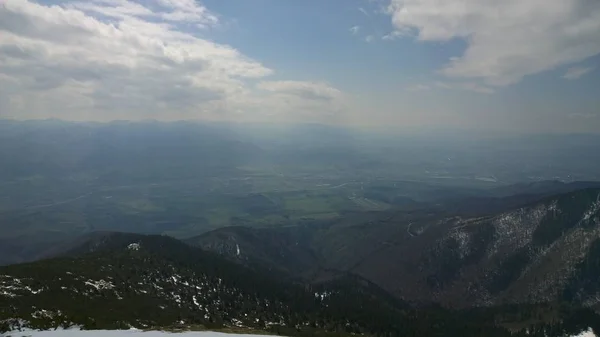 Красиві Зимові Гори Пейзаж — стокове фото