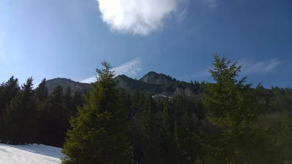 Paisaje Montaña Invierno Día Soleado — Foto de Stock