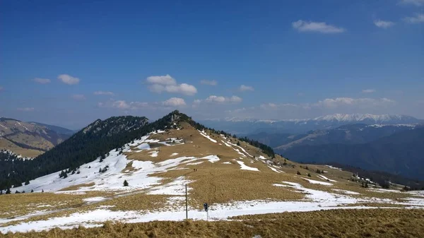 Paisaje Montaña Invierno Día Soleado —  Fotos de Stock