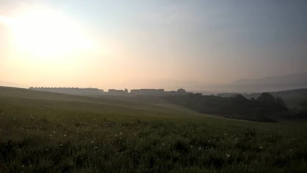 Paysage Des Prairies Par Temps Ensoleillé — Photo