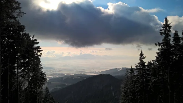 Dağ Tepelerinden Manzara Slovakya — Stok fotoğraf