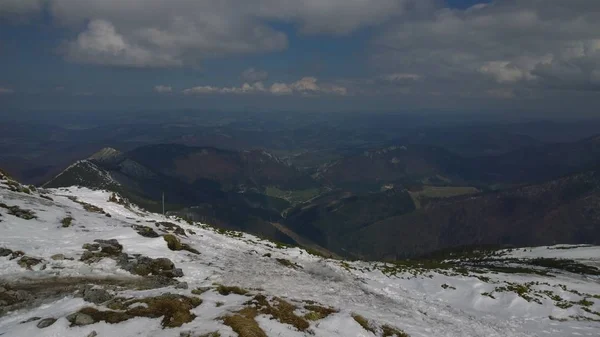 Schöne Winterliche Berglandschaft — Stockfoto