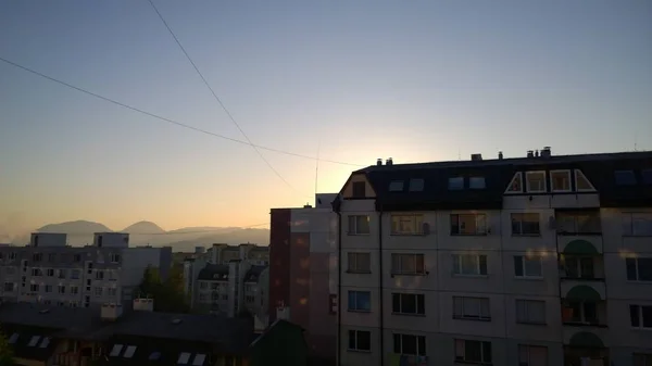 Захід Сонця Над Європією — стокове фото