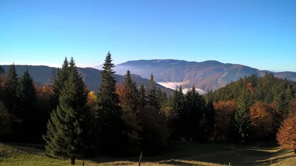 Mountain landscape in autumn season