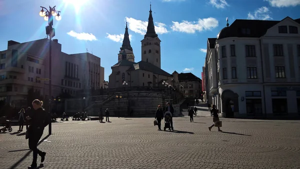 Staré Evropské Město Slunečného Dne — Stock fotografie