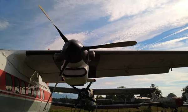 Old Soviet Airplanes Museum Outdoors — Stock Photo, Image