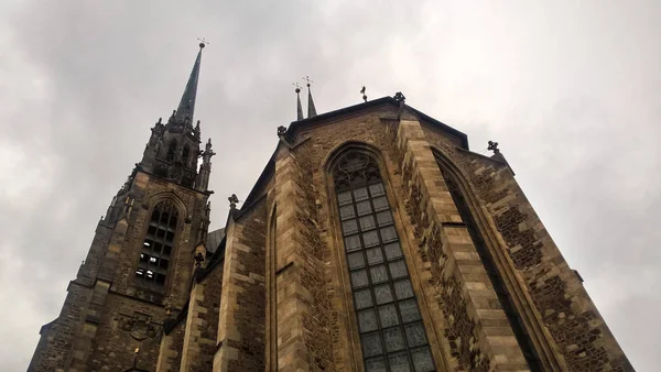 Ancienne Cathédrale Noir Blanc — Photo