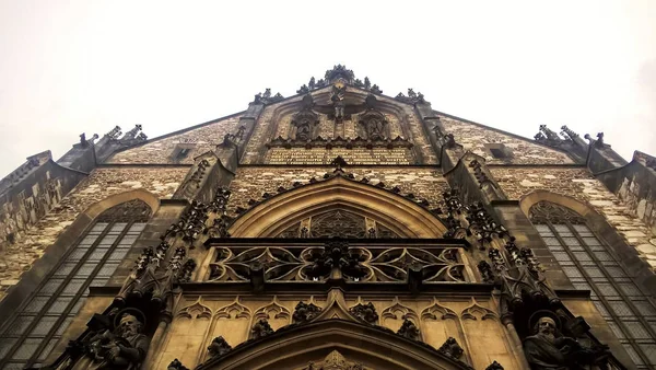 Vecchia Cattedrale Tono Bianco Nero — Foto Stock