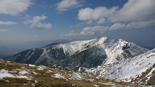 Красиві Зимові Гори Пейзаж — стокове фото