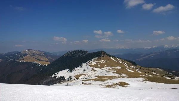 Paisaje Montaña Invierno Día Soleado —  Fotos de Stock