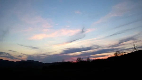 Berglandschap Bij Zonsopgang — Stockfoto