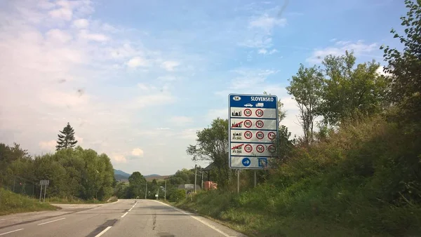 Road Signs Empty Road — 图库照片