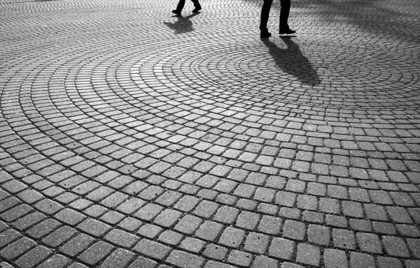 Gente Caminando Por Suelo Ciudad Países Bajos —  Fotos de Stock