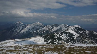 manzara güzel kış dağlar 