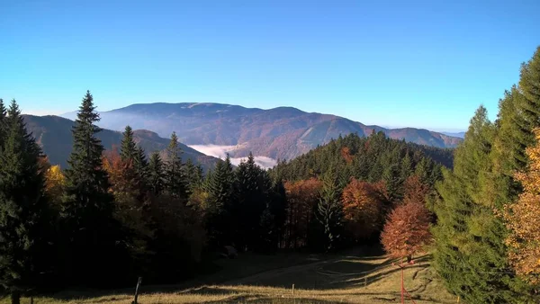 Sonbahar Sezonu Dağ Manzarası — Stok fotoğraf