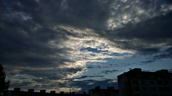 Cielo Nublado Sobre Ciudad Europea — Foto de Stock