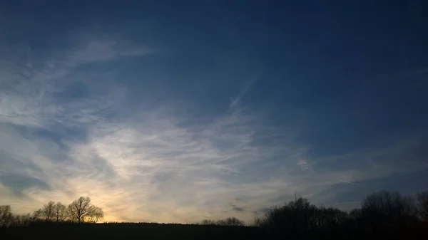 Naturlandschaft Bei Sonnenuntergang — Stockfoto