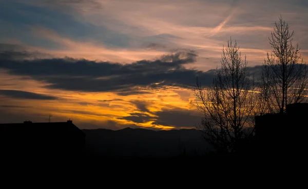 Gün Batımında Doğa Manzarası — Stok fotoğraf