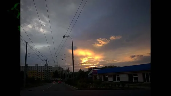 Ciudad Europea Atardecer — Foto de Stock