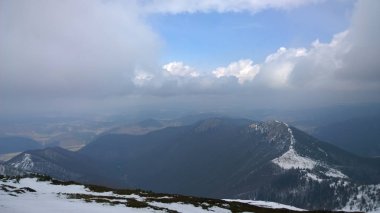 manzara güzel kış dağlar 