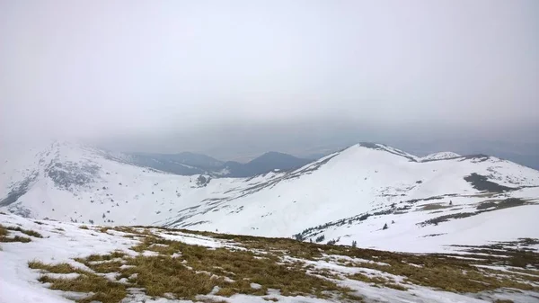 Krásné Zimní Hory Krajina — Stock fotografie