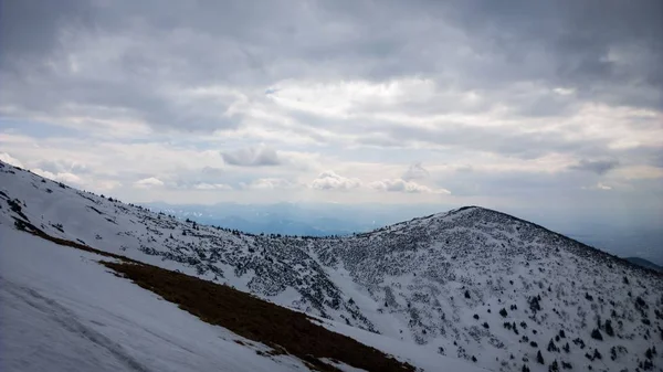 Krásné Zimní Hory Krajina — Stock fotografie